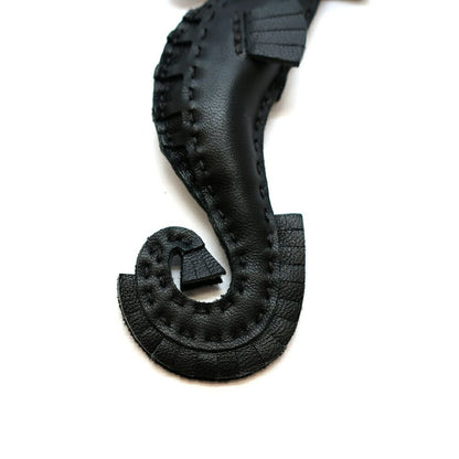 Hermes Heaven Ipo Seahorse Charm Agneau Milo So Black Keychain — view 5