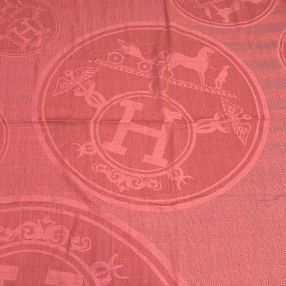 Hermes Shawl New Bliss Pink Cashmere Silk Scarf — view 4