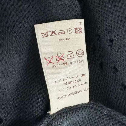 Louis Vuitton Knit Vest LV Logo Top Black — view 6