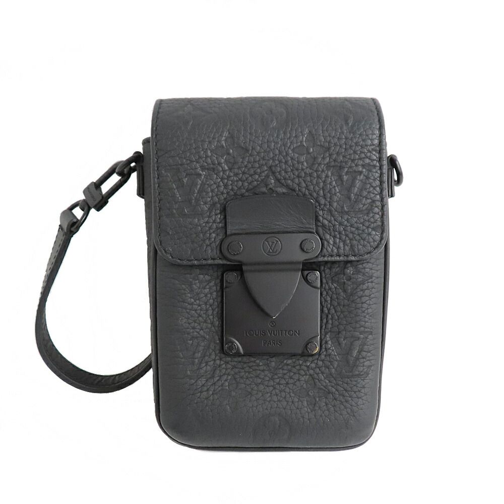 Louis Vuitton S Lock Vertical Wearable Wallet Shoulder Black
