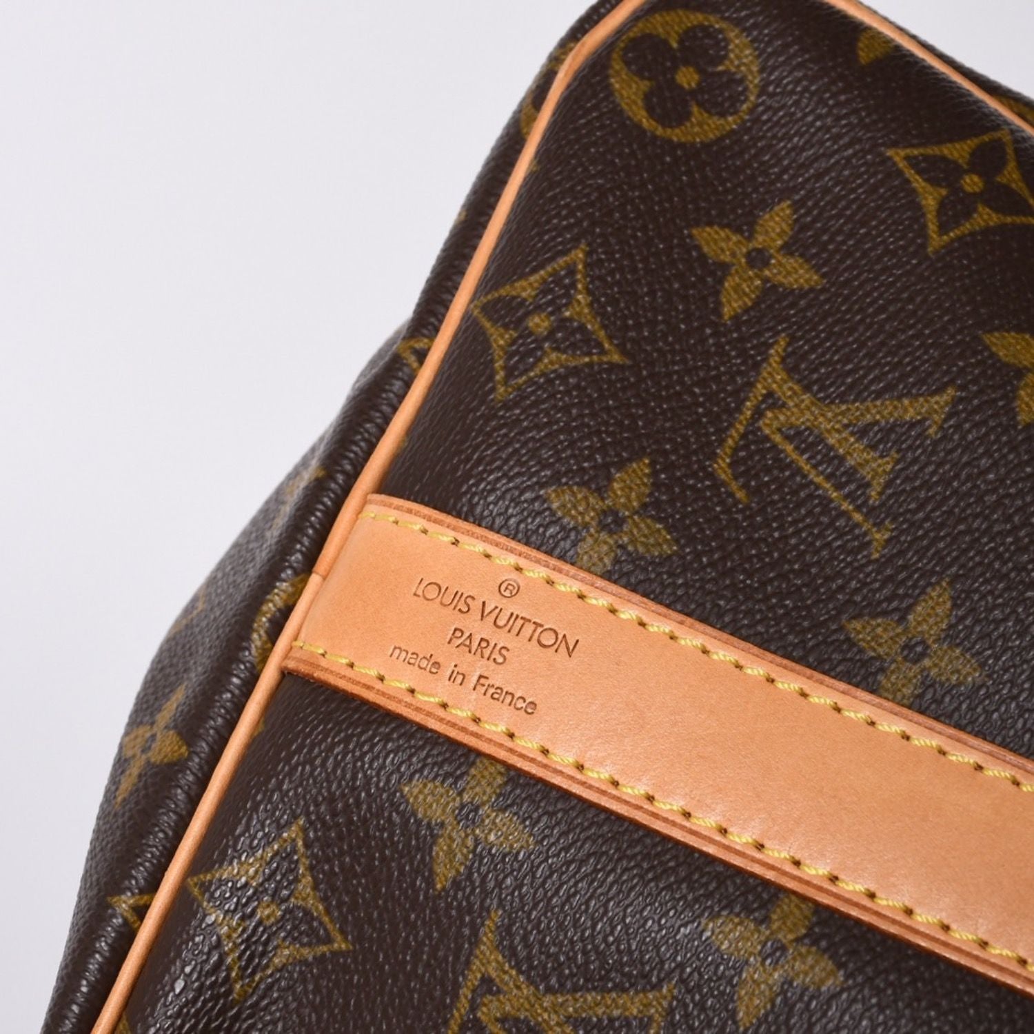 Louis Vuitton Boston Bag Keepall Bandouliere 45 Monogram Brown Gold — view 8