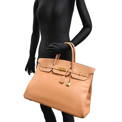 Hermes Handbag Gold — view 9