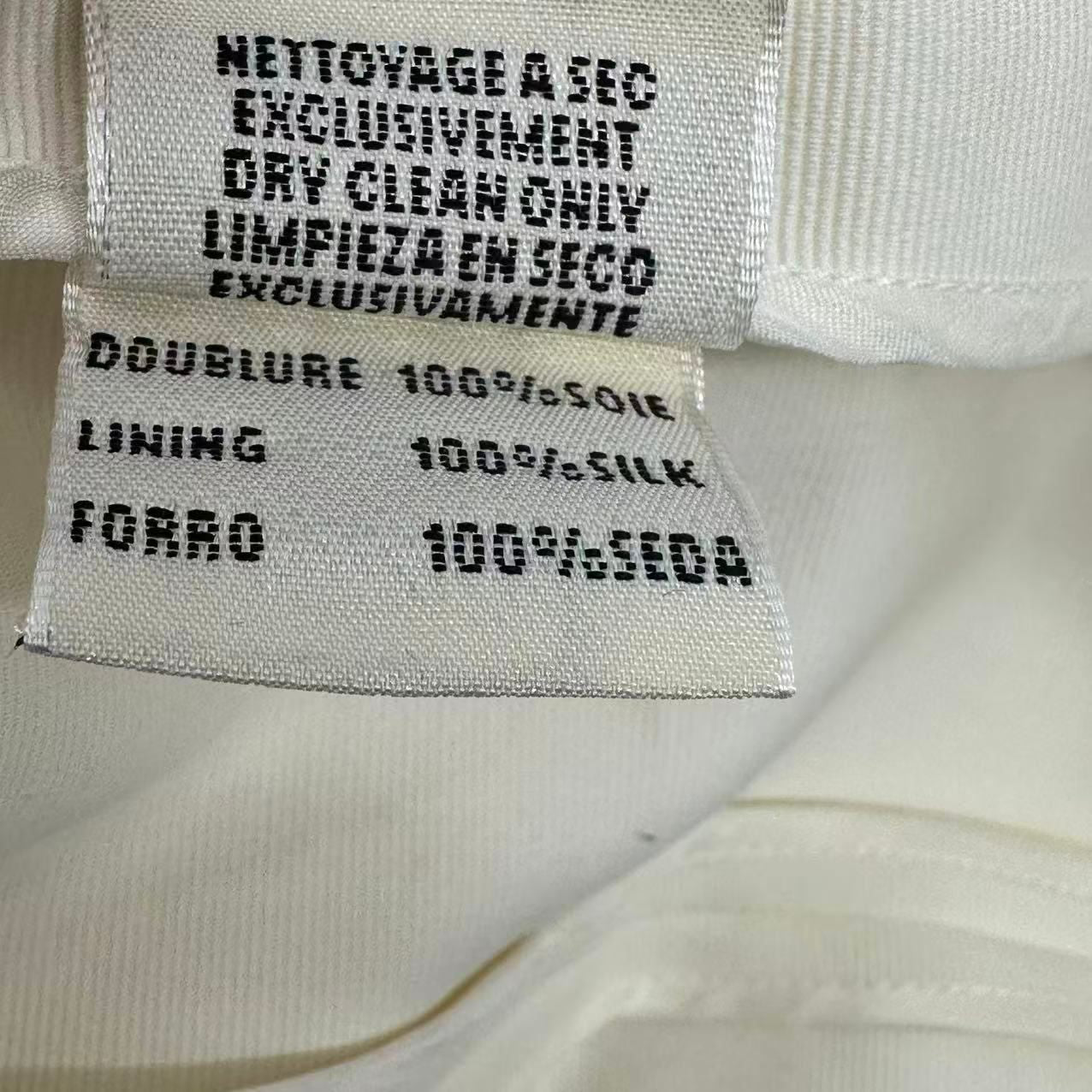 Hermes Tailored Jacket Silk White 40 — view 6