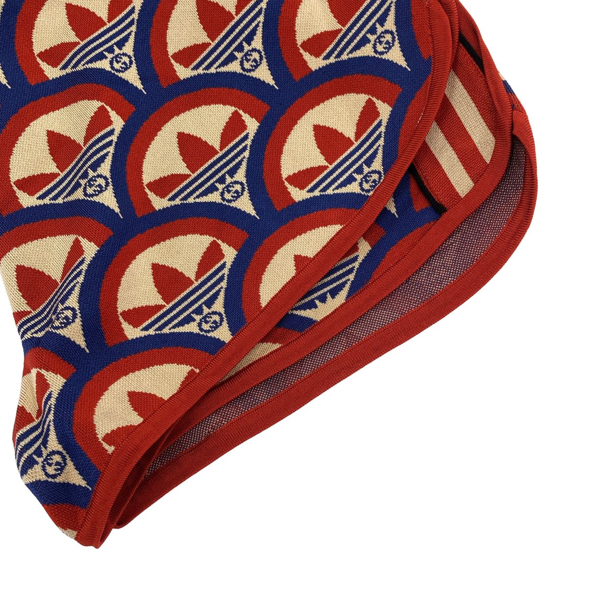 Gucci Adidas Trefoil Jacquard Shorts Red Blue XS — view 5