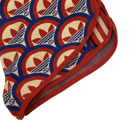 Gucci Adidas Trefoil Jacquard Shorts Red Blue XS — view 5