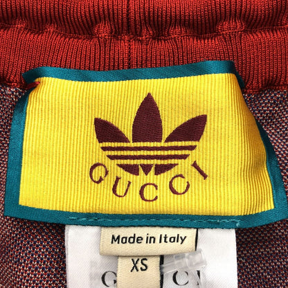 Gucci Adidas Trefoil Jacquard Shorts Red Blue XS — view 3