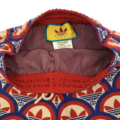 Gucci Adidas Trefoil Jacquard Shorts Red Blue XS — view 4