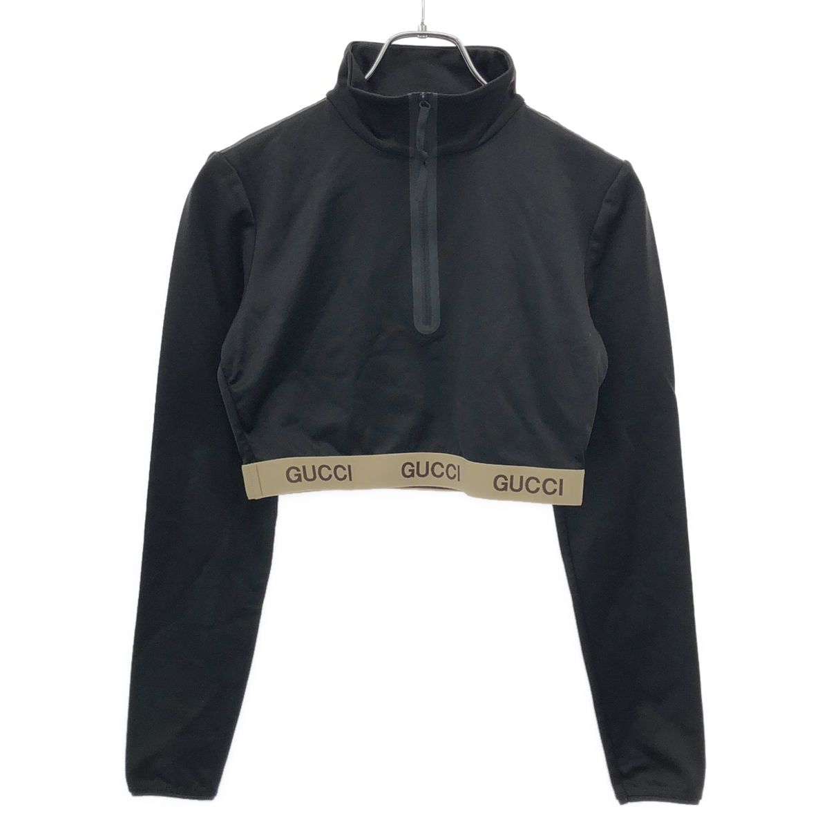Gucci Half Zip Top Fitness Wear Black