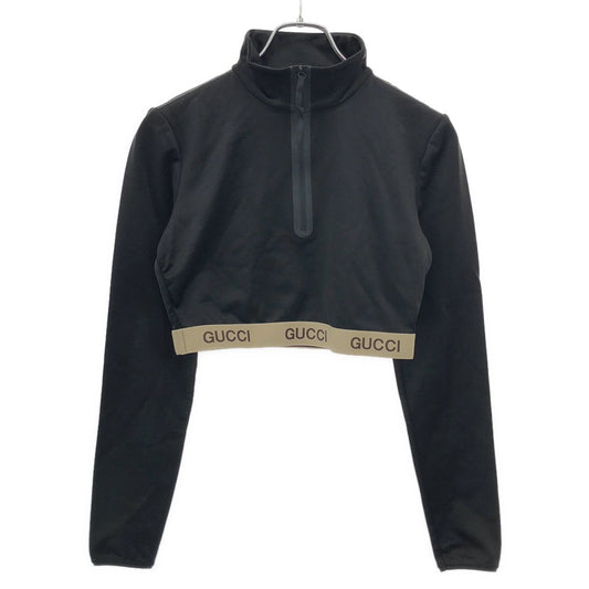 Gucci Half Zip Top Fitness Wear Black