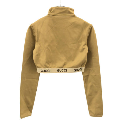 Gucci Half Zip Top Fitness Wear Brown — view 2
