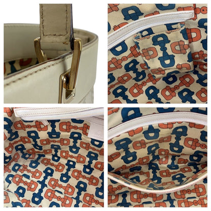 Gucci Guccissima Ivory Gold Leather Tote Shoulder — view 6