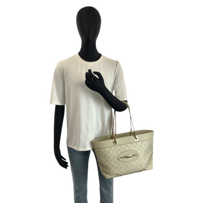 Gucci Guccissima Ivory Gold Leather Tote Shoulder — view 7