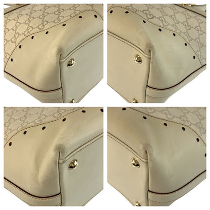 Gucci Guccissima Ivory Gold Leather Tote Shoulder — view 4