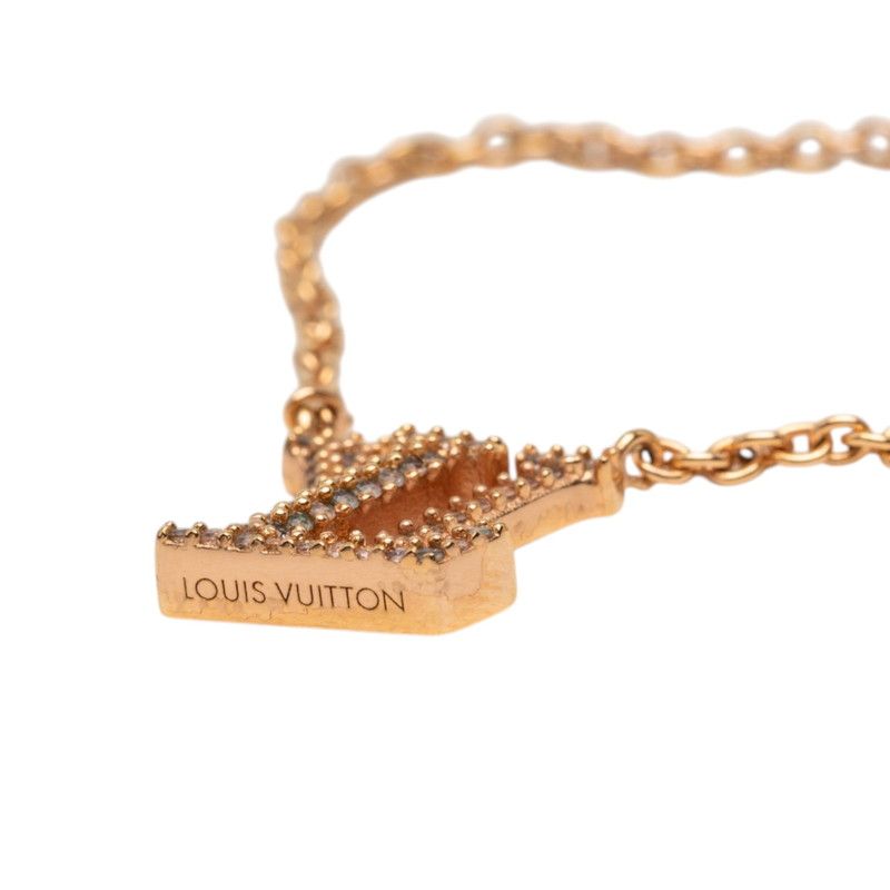 Louis Vuitton Collier LV Iconic Pendant Gold Plated Rhinestone — view 6
