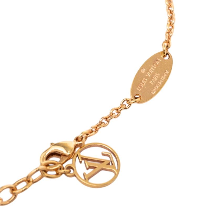Louis Vuitton Collier LV Iconic Pendant Gold Plated Rhinestone — view 4