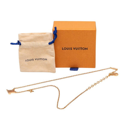 Louis Vuitton Collier LV Iconic Pendant Gold Plated Rhinestone — view 8