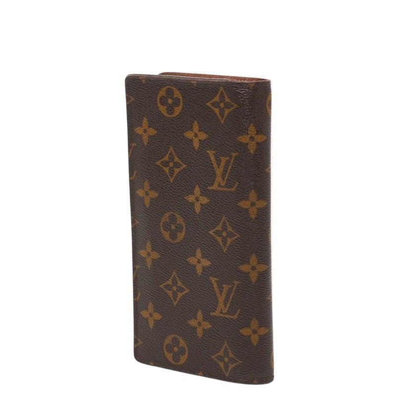 Louis Vuitton Monogram Portefeuille Brazza Wallet Brown Leather — view 2