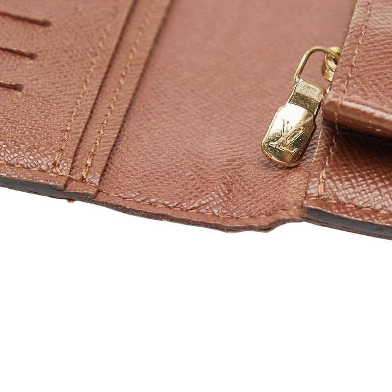 Louis Vuitton Monogram Portefeuille Brazza Wallet Brown Leather — view 7