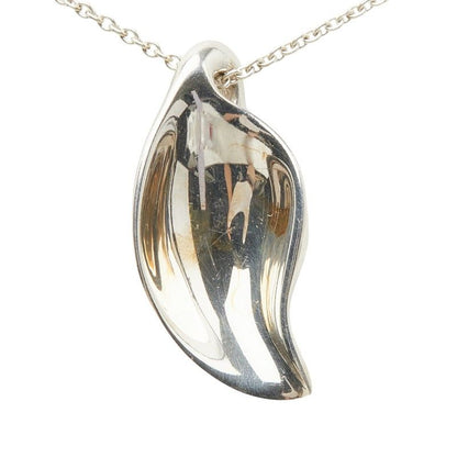 Tiffany & Co Leaf Motif Necklace Silver — view 3