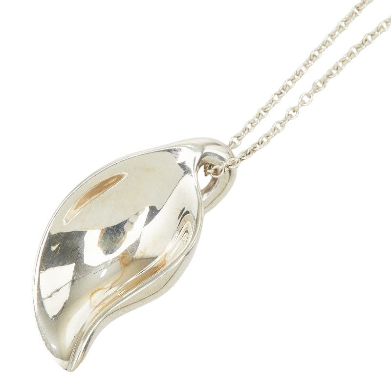 Tiffany & Co Leaf Motif Necklace Silver