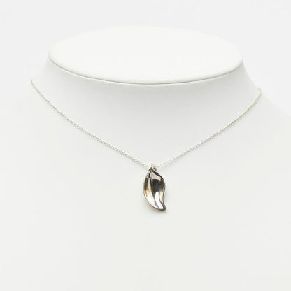 Tiffany & Co Leaf Motif Necklace Silver — view 7