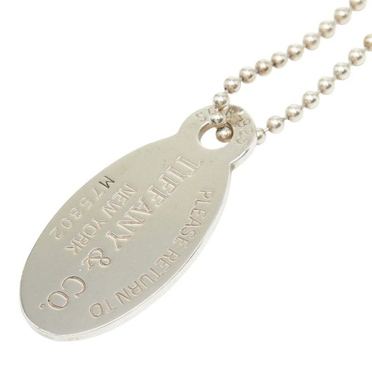 Tiffany & Co Return to Oval Tag Long Necklace Silver