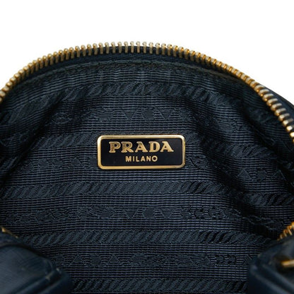 Prada Mini 2-Way Shoulder Bag Navy Saffiano Leather — view 8
