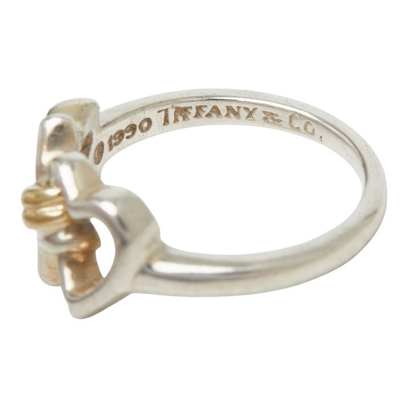 Tiffany & Co Star Heart Ring Silver 18k Yellow Gold — view 6