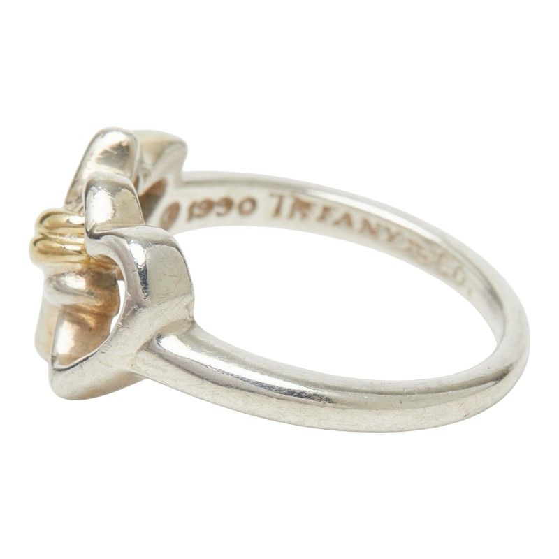 Tiffany & Co Star Heart Ring Silver 18k Yellow Gold — view 3