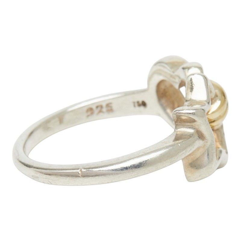 Tiffany & Co Star Heart Ring Silver 18k Yellow Gold — view 4