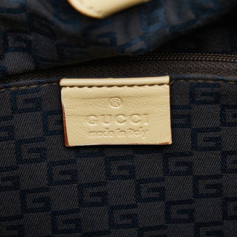 Gucci Handbag Drawstring Ivory Leather — view 9