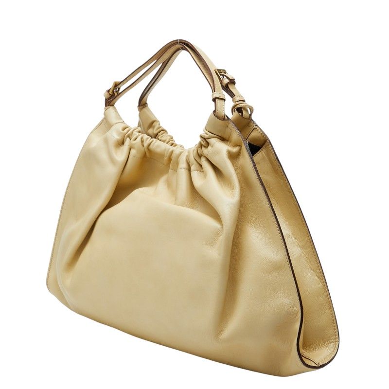 Gucci Handbag Drawstring Ivory Leather — view 2