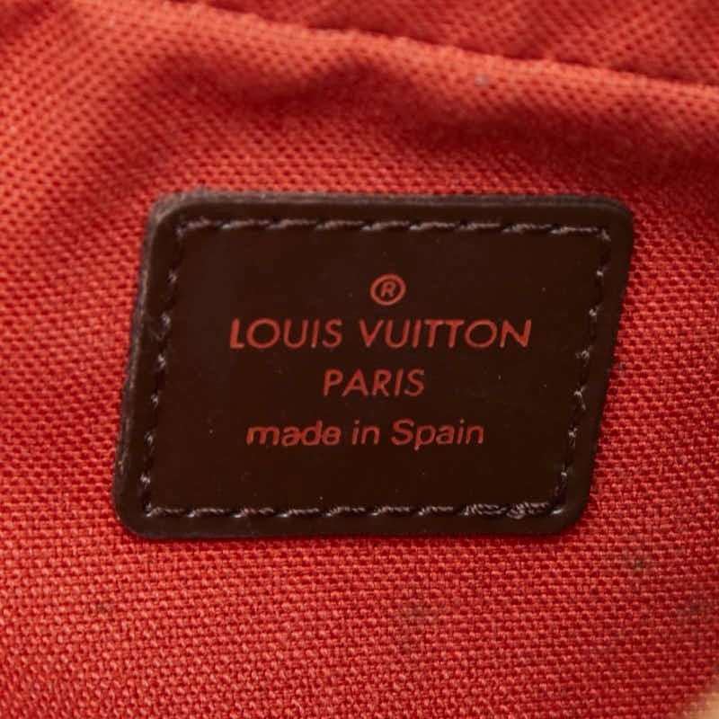 Louis Vuitton Damier Geronimos Vintage Shoulder Bag Brown Leather — view 9