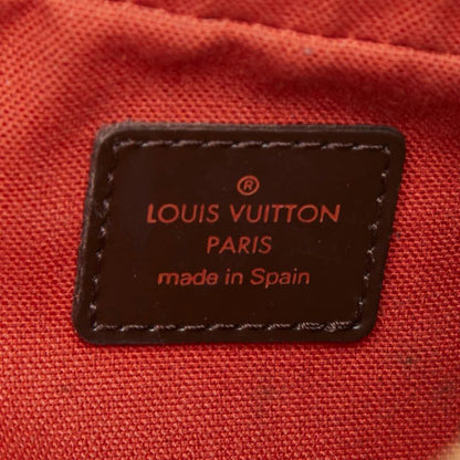 Louis Vuitton Damier Geronimos Vintage Shoulder Bag Brown Leather — view 9