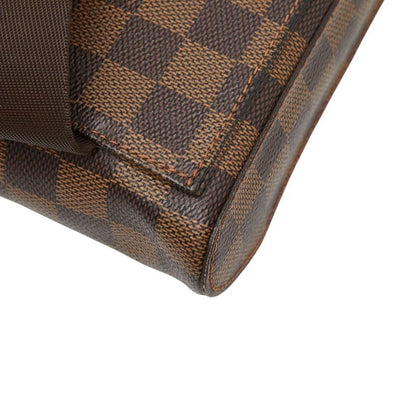 Louis Vuitton Damier Geronimos Vintage Shoulder Bag Brown Leather — view 6