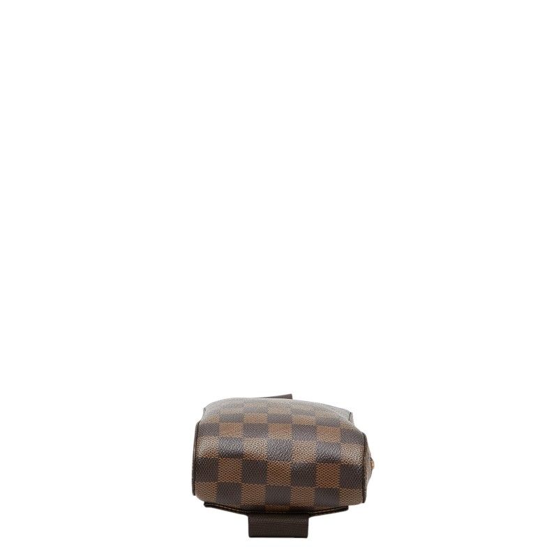 Louis Vuitton Damier Geronimos Vintage Shoulder Bag Brown Leather — view 3