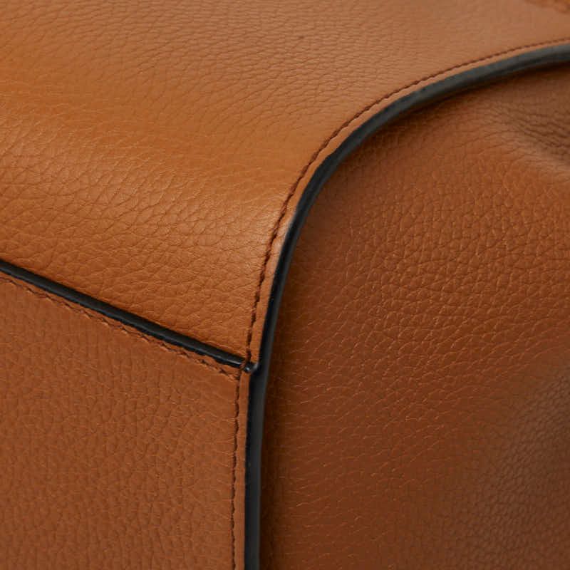Loewe Hammock Mini Drawstring Shoulder Bag 2-Way Brown Leather — view 5