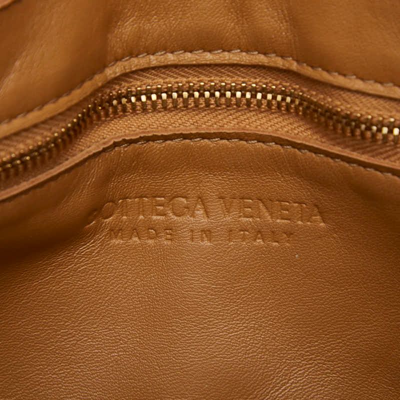 Bottega Veneta Maxi Intrecciato Cassette Crossbody Shoulder Bag Orange Leather — view 8