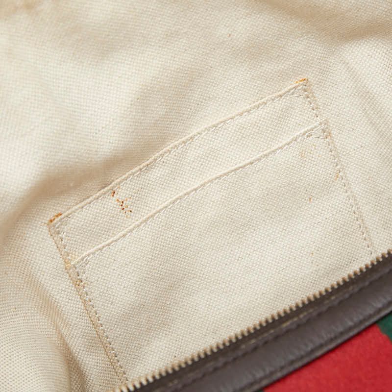 Gucci GG Canvas Sherry Line Mini Boston Shoulder Bag 2-Way Beige Brown — view 9