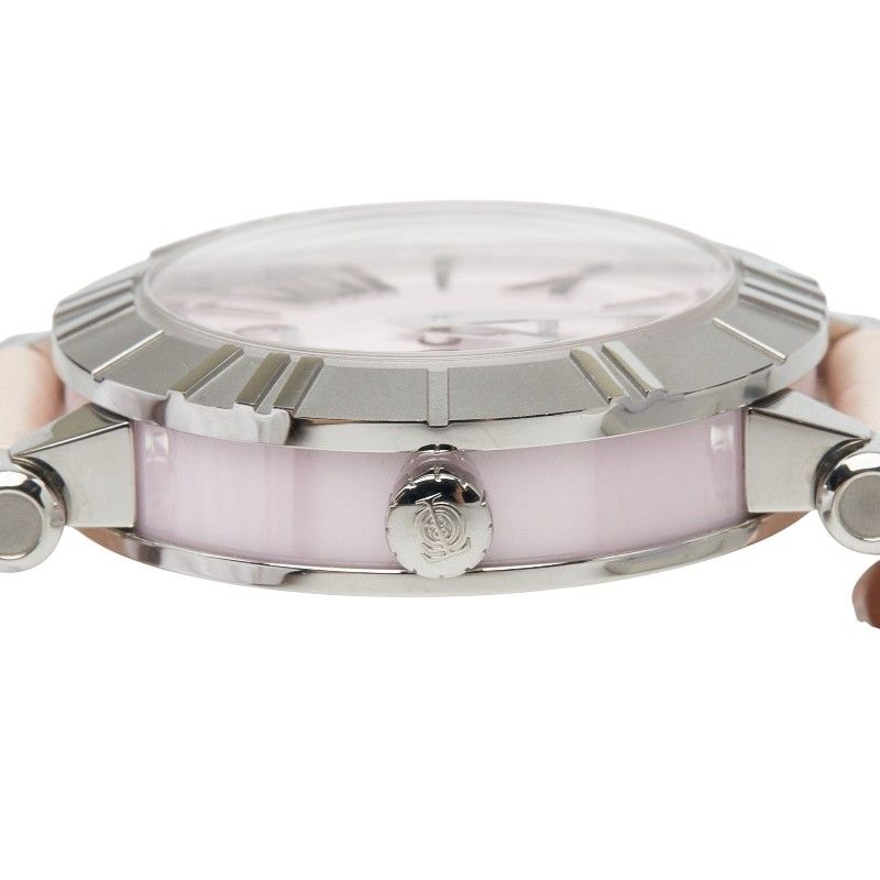 Tiffany & Co Atlas Watch Pink Silver Stainless Steel Leather Ceramic — view 3