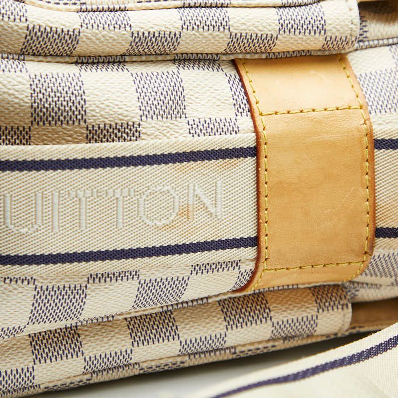 Louis Vuitton Damier Naviglio Crossbody Shoulder Bag White Leather — view 4