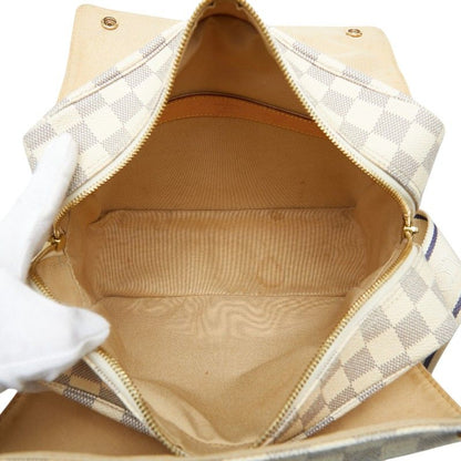 Louis Vuitton Damier Naviglio Crossbody Shoulder Bag White Leather — view 7