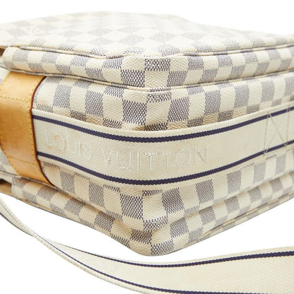 Louis Vuitton Damier Naviglio Crossbody Shoulder Bag White Leather — view 6