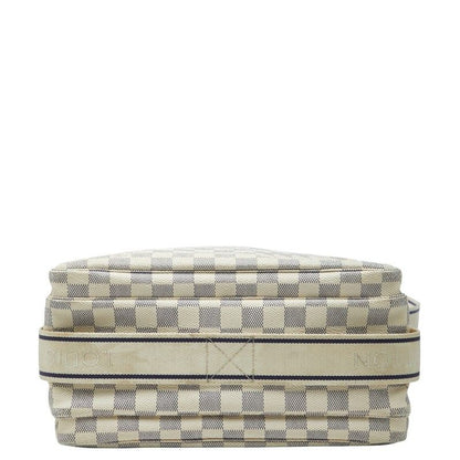 Louis Vuitton Damier Naviglio Crossbody Shoulder Bag White Leather — view 3