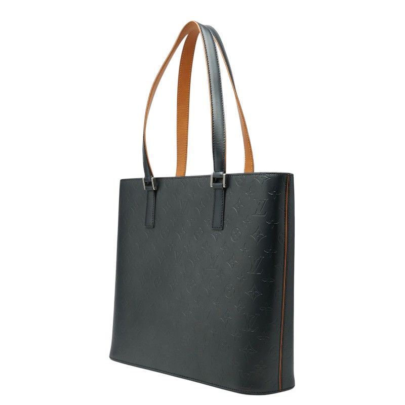 Louis Vuitton Monogram Matt Wilwood Tote Shoulder Bag Noir Black Leather — view 2