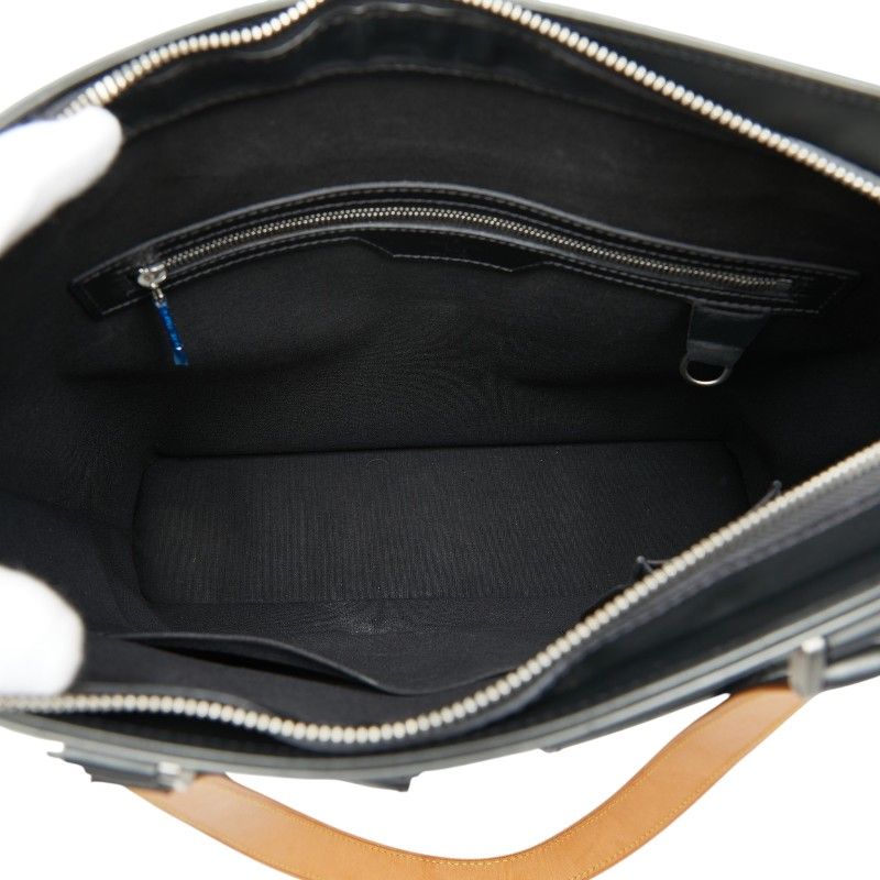 Louis Vuitton Monogram Matt Wilwood Tote Shoulder Bag Noir Black Leather — view 6