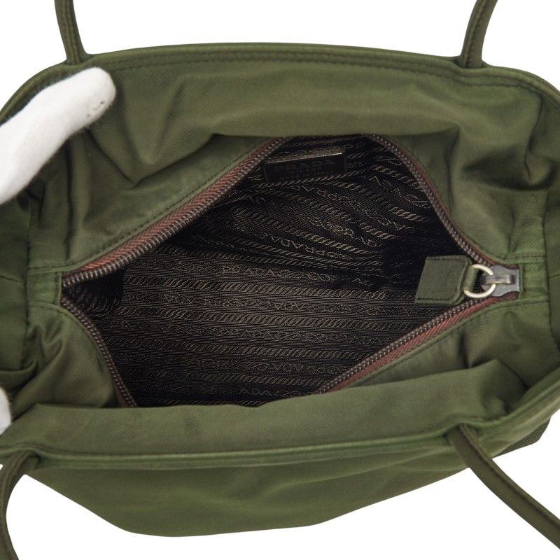 Prada Handbag Green Tessuto Nylon — view 8