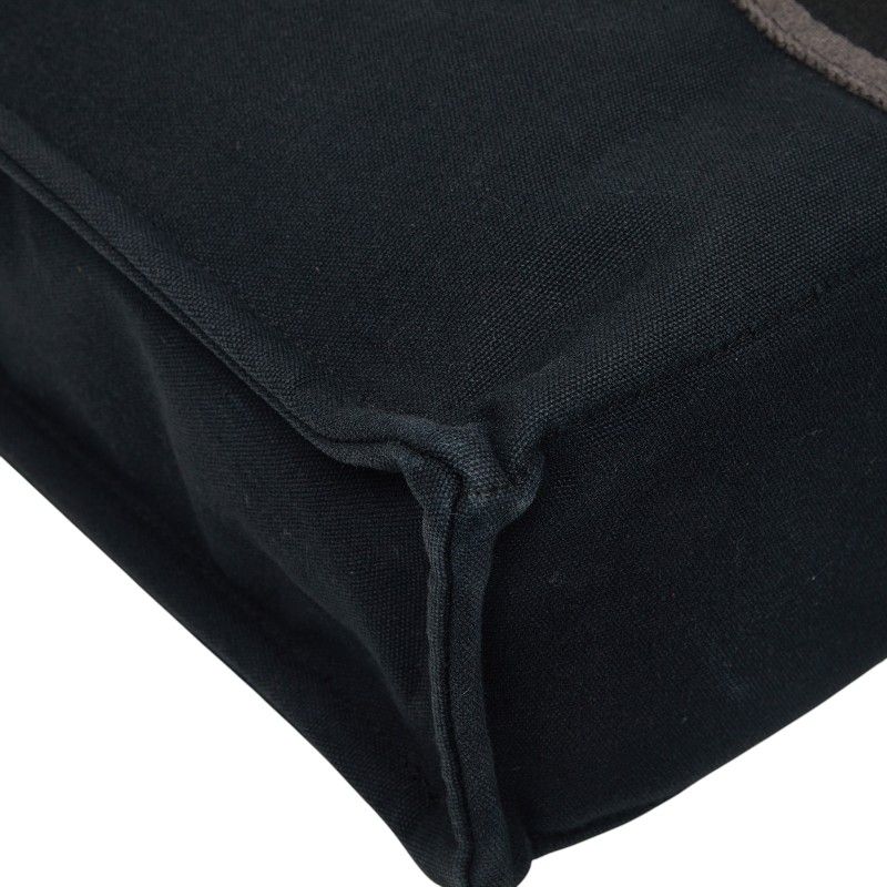 Hermes Fourre Tout MM Tote Black Gray Canvas — view 5