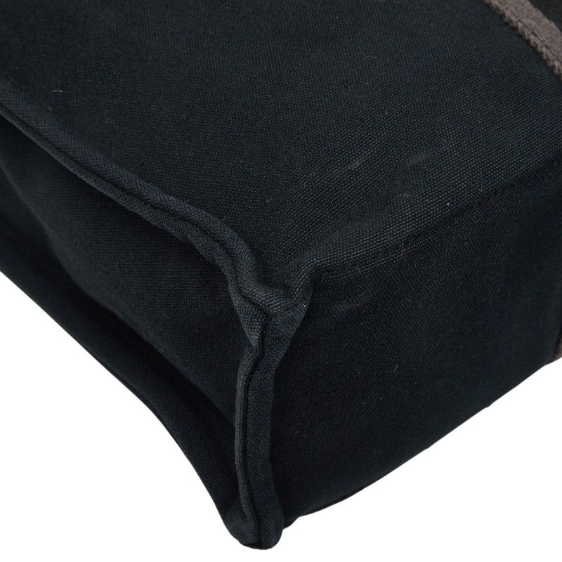 Hermes Fourre Tout MM Tote Black Gray Canvas — view 7