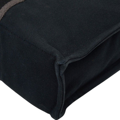 Hermes Fourre Tout MM Tote Black Gray Canvas — view 4